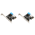 thumbnail image 1 of Tarjeta Expansión PCIE USB 2 Puertos Adaptador PCI Express A 3.0 20 Pines, 1 of 9