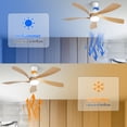 thumbnail image 4 of (Same as W882P146310) 52 Inch Modern Ceiling Fan With 3 Color Dimmable 5 ABS Blades Remote Control Reversible DC Motor With Led Light, 4 of 11