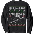 thumbnail image 1 of Ugly All I Want For Christmas - Sudadera divertida con flauta, 1 of 5