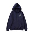 thumbnail image 2 of Mens Shirts Zipper Hooded Pockets Print Casual Long Sleeved Outwear Sweatshirts,Blouse for Men Navy M, 2 of 3