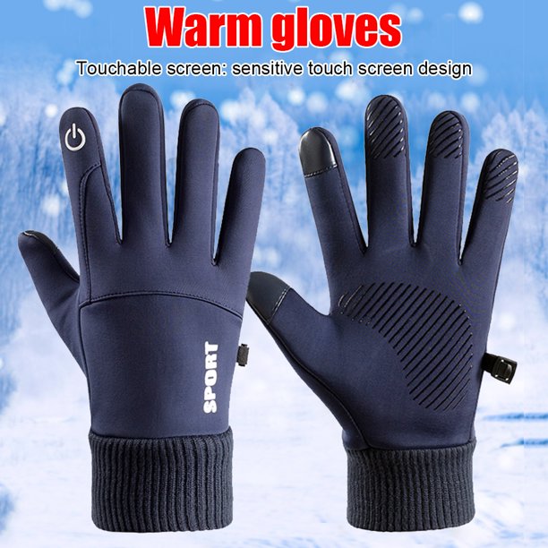 Ciclismo Guantes de bicicleta antideslizantes para deportes al aire libre correr motocicleta esquí (azul) Ehuebsd Para estrenar