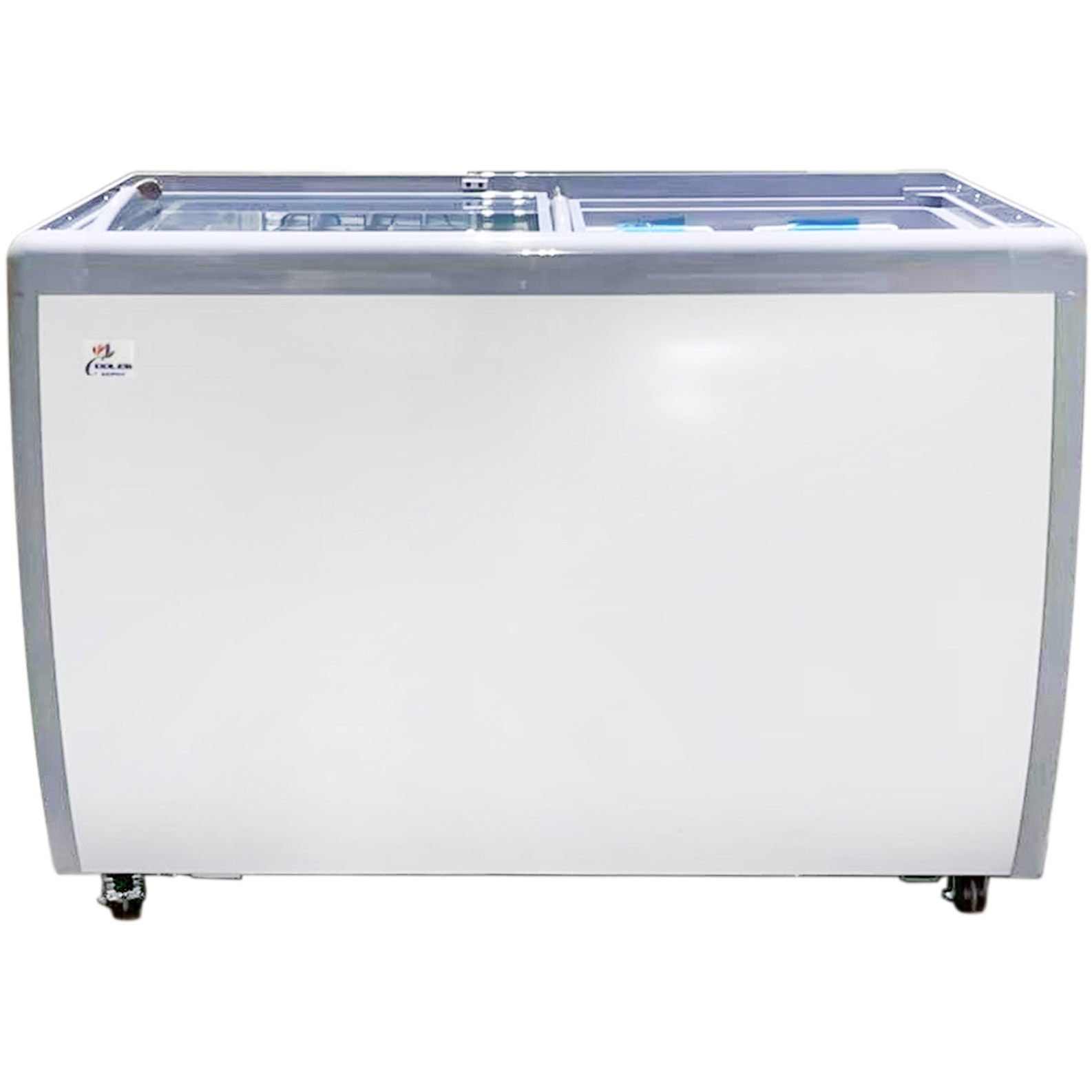 49" NSF Ice Cream Dipping Cabinet Freezer with Sliding Glass Top, 14-Tub Capacity (8 Display + 6 Storage), Commercial Ice Cream Freezer