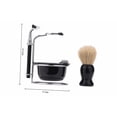 thumbnail image 2 of Kit Para Rasurar Hombre Jabon Para Afeitar Acero Inoxidable Xtellar negro, 2 of 4