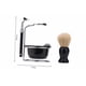 thumbnail image 2 of Kit Para Rasurar Hombre Jabon Para Afeitar Acero Inoxidable Xtellar negro, 2 of 4
