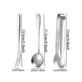 thumbnail image 2 of karymi Stainless Steel Cheese Knife and Spreader 10 PCS Set with Knife Ice Tongs Coffee Spoon and Sugar Tongs Summer Today's, 2 of 6