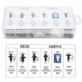 thumbnail image 4 of 100pcs Car Fastener Clip 6 Size Mixed Car Body Push Retainer Pin Rivet Bumper Door Trim Panel Retainer Auto Fastener Kit, 4 of 5