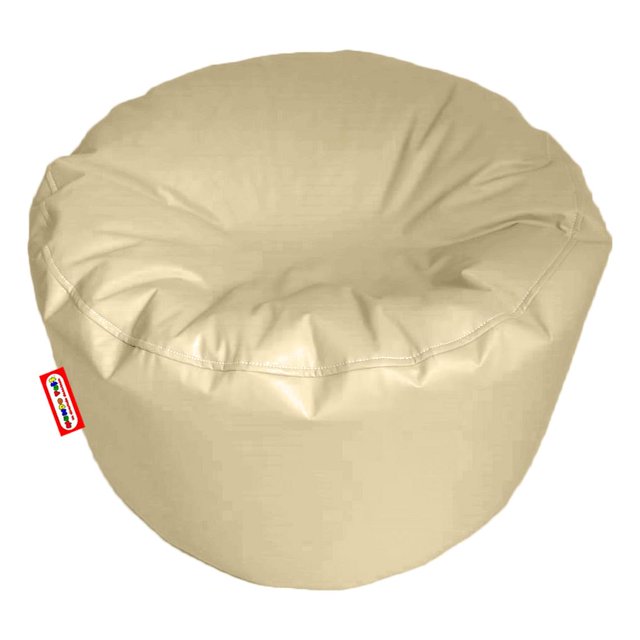 Sillón Puff Mundo Puff Circular Chico 65 x 35 cm crema Chico Mundo Puff Circular Chico