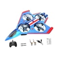 thumbnail image 3 of Avión RC con giro de 360 degree, portátil, para acrobacias y control remoto, ideal para principiantes. Batería Azul Roja 2, 3 of 9