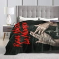thumbnail image 4 of Real Anuel Hasta Aa La Muerte Blanket Flannel Throw Blanket for Couch Sofa Bed Funny Graphic Cover Blanket Comfortable Air Conditioning Blankets All Season 60"X50", 4 of 6