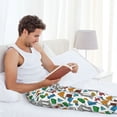 thumbnail image 4 of Uemuo Art Of Livings Pattern Men's Wide Leg Palazzo Lounge Pants with Pockets Light Weight Loose Comfy Casual Pajama Pants-Large, 4 of 9