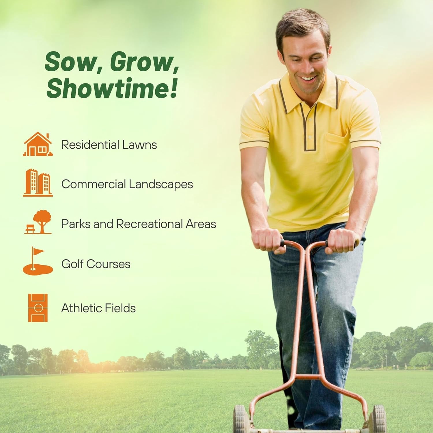 Outsidepride 10 lb. Perennial Rye Lawn Grass, Fine Fescue, & Kentucky Bluegrass Mix for Lawns & Sports Fields