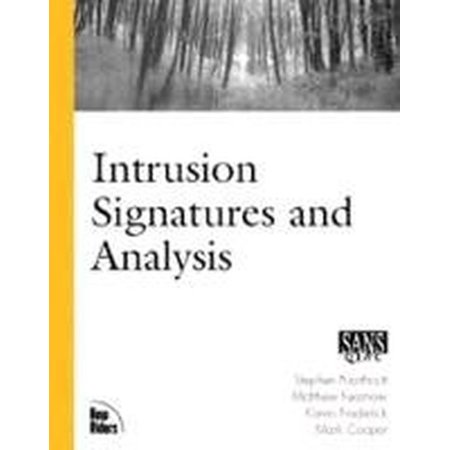 Pre-Owned Intrusion Signatures and Analysis (Paperback) 0735710635 9780735710634
