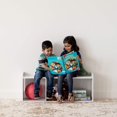 thumbnail image 3 of 595904 IRIS Banc de Rangement Compartimenté en Bois pour Enfants 3 Personnes, Blanc, 3 of 4