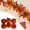 Orange, variant on Farmhouse Fall Decor Velvet Mini Pumpkins, Small Soft Plush Pumpkin Decorations with Stems, Rustic Decor for Thanksgiving Table Tiered Tray Mantel Home Party Pink