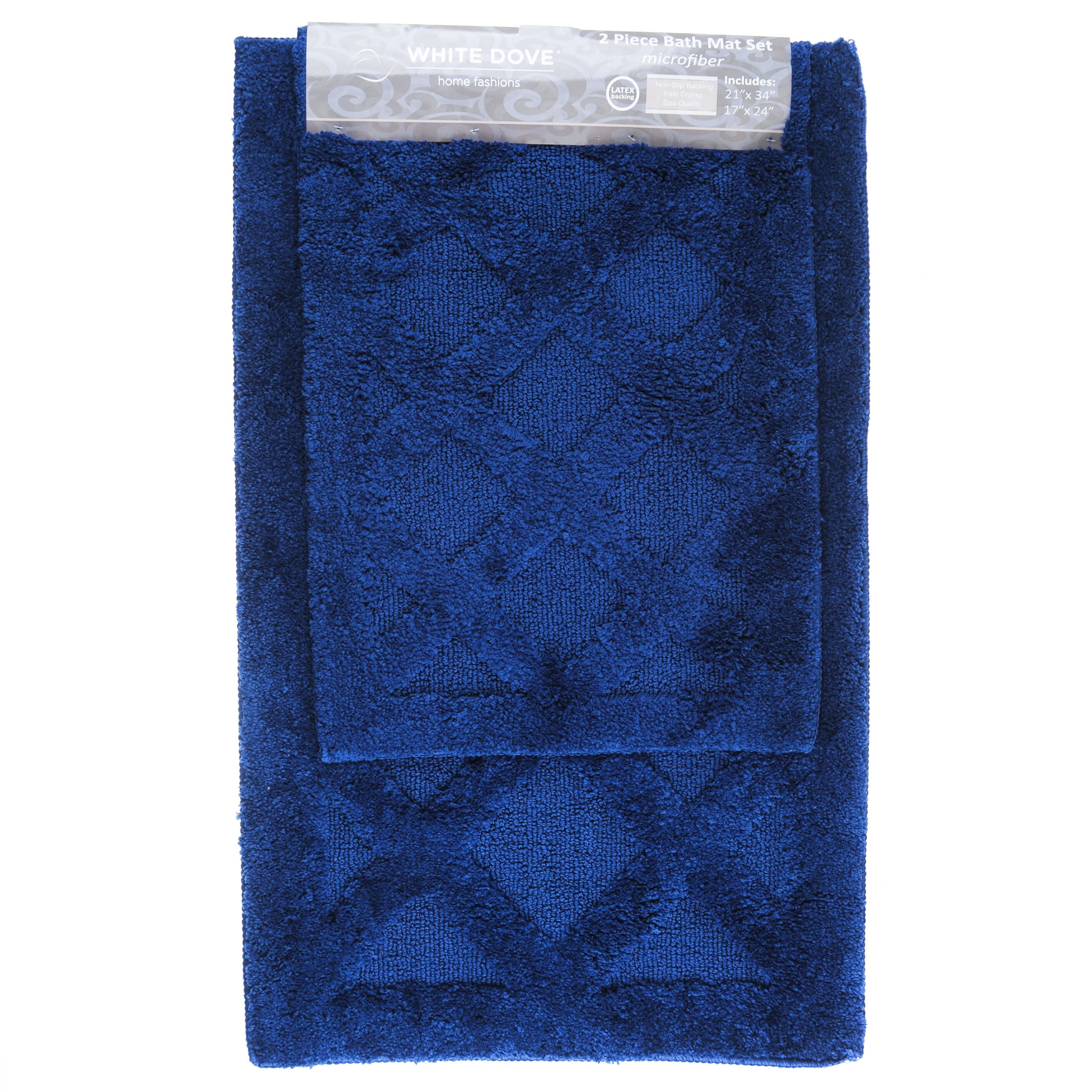 2 Piece Classic Value Luxury Bathroom Rug Bath Mat, 100 Microfiber