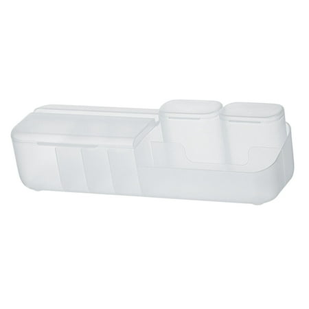 Cable Management Box Wire Organizer for Desk Accessories Office Data Cable White