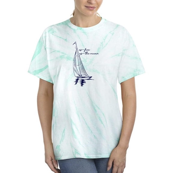 As Free As The Ocean Tie Dye Cyclone Women -Image by Shutterstock, Female Small