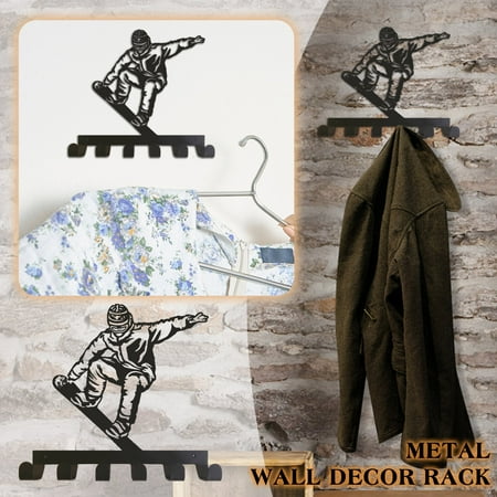 

Sunhillsgrace Hooks Rack Decor Mounted Hooks Wall Wall Metal Arts Organizer Key Wall Metal Holder Rack Metal Snowsports Wall Decor Decor Home Hooks