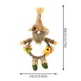 thumbnail image 3 of Guanhe Fall Wreath for Front Door, Gnome Wreath Harvest Wreath, Round Leaves Fall Decorations for Outside Indoor Wall Window Festival Decor, 3 of 6