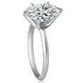 thumbnail image 3 of 3CT Platinum Oval Diamond 6-Prong Solitaire Engagement Ring Lab Grown, 3 of 4