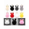 thumbnail image 6 of Cute Rabbit Ear Toy Plush Toy Keychain Pendant Schoolbag Backpack Hanging Ornament Bag Charm Furry Ball Toy Small Gift, 6 of 11