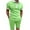 Green, variant on MuZeFu Men Sets 2 Piece Outfits Mens Shorts Mens Shirts Short Sleeve Men's Solid Color Set Shirt Pockets Zip Neck Short Sleeve Top Shorts Casual Sports Two Piece Set