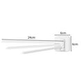 thumbnail image 5 of Yesbay Rotating Towel Rack 3 Poles 180 Degree Rotation Wall-mounted Punch-free Bathroom Bath Ball Kitchen Dish Rag Utensil Holder Wardrobe Organizer, 5 of 7