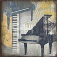 thumbnail image 2 of Fischer, David 15x15 Gold Ornate Wood Framed with Double Matting Museum Art Print Titled - Pianos, 2 of 4