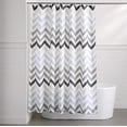 thumbnail image 5 of Fabric Shower Curtain - 72 x 72 Inch, Gray Ombre Chevron, 5 of 5
