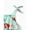 thumbnail image 2 of Disney Princess Toddler Girls Rompers Ariel Moana Rapunzel Graphic Floral Print Spaghetti Strap Jumpsuits Sizes 2-6, 2 of 5
