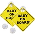thumbnail image 1 of Baby on Board Sticker for Cars 2PCS , Baby On Board Warning Signs with Suction Cups , Durable and Strong Without Residue, 1 of 7