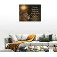 thumbnail image 5 of Lion of Judah Wall Art Shiny Lion Christian Religious Painting Canvas Wall Decor Lion Quotes Painting Print Way Maker Artworks Modern Home Framed for Living Room Bedroom Bathroom 12"x16", 5 of 6