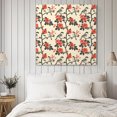 thumbnail image 4 of Red Spring Floral Wall Art Painting on Canvas, Vintage Birds Summer Botanical Canvas Art Home Prints Wall Art Framed Modern Artwork for Living Room Bedroom Wall Decor 8x8in, 4 of 9