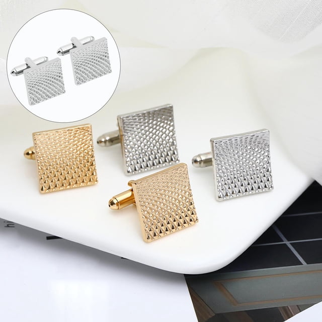 Gemelos Cuadrados Yinane Gemelos Camisa Plata