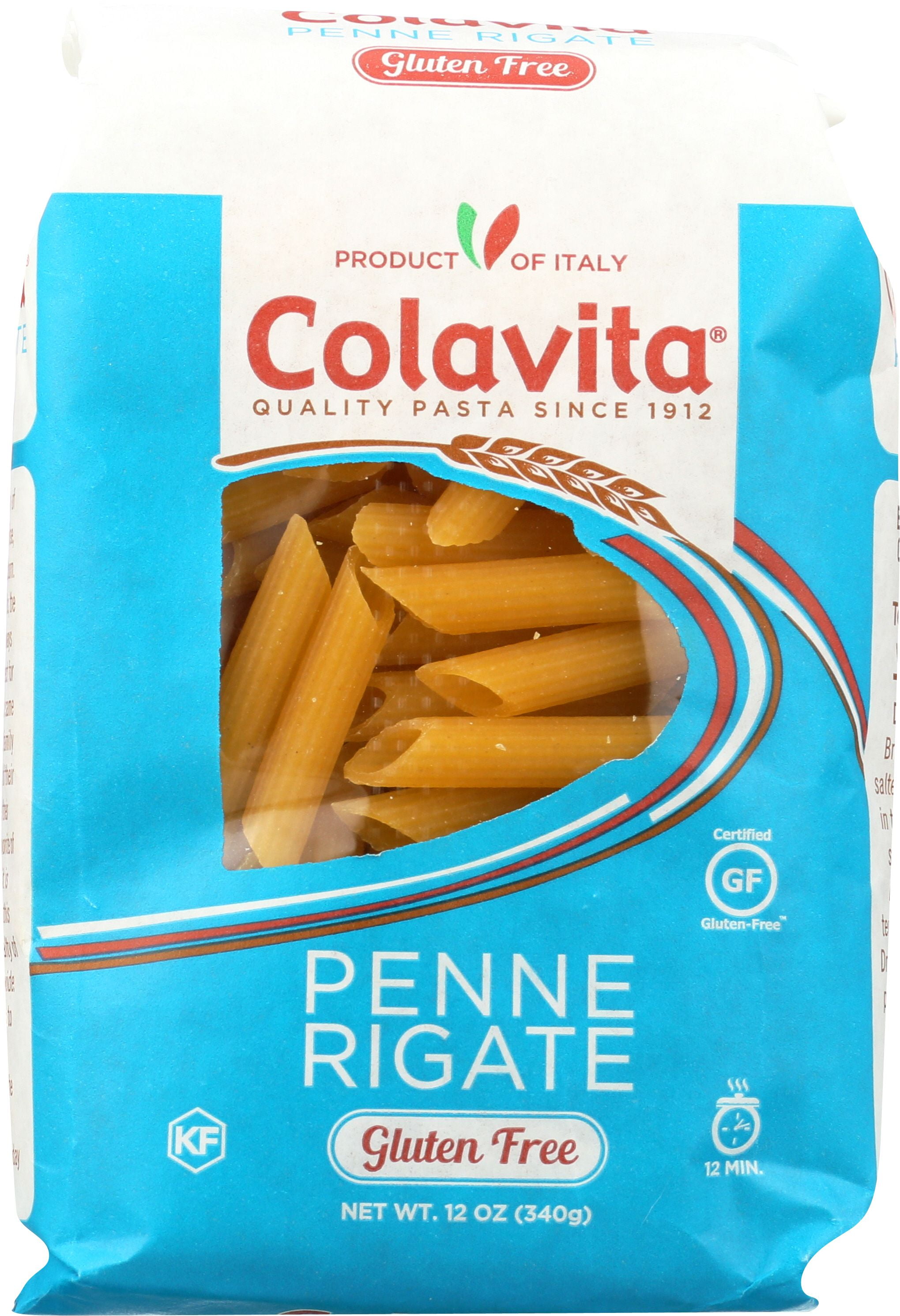 Colavita GlutenFree Penne Rigate Pasta, 12 Ounce