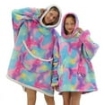 thumbnail image 1 of Sudadera con capucha y manta de sherpa de invierno para niña, sudadera de felpa de vellón, ropa de hogar con aguacate, 1 of 4
