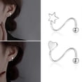 thumbnail image 3 of Wrap Earrings Twisted Hoop Earrings For Women Spiral Earrings, 3 of 5
