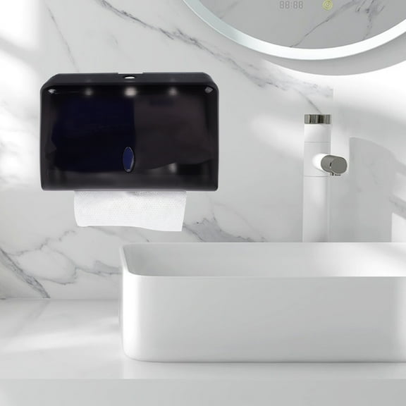 Masteelf Commercial Paper Towel Dispenser Wall Mount Hand Towels Holder For Bathroom No Punching Paper Hand Towel Storage Container