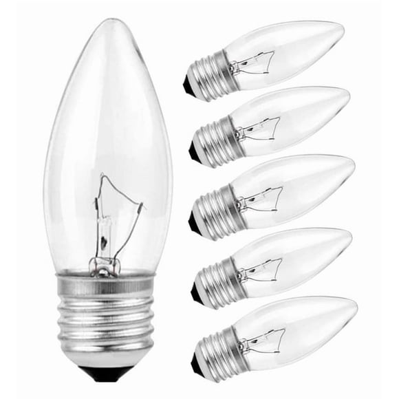Bombillas MMBGJKG 60W incandescentes E26 punta torpedo