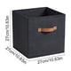 thumbnail image 3 of Caja De Tela Caja de almacenamiento cuadrada de 20 L, cestas de tela plegables de 5,28 galones para organizar el hogar, cubos de almacenamiento no tejidos tipo cajón (negro, 1 unidad) JASKFLY, 3 of 9