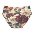 thumbnail image 2 of Women's Underwear Burgundy Hydrangeas Hipster Panties Underwear for women, Medium, 2 of 9