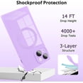 thumbnail image 3 of Case for iPhone 14 Magnetic [Compatible with Magsafe] [Camera Lens Protector] Soft TPU Phone Case for Women Men Anti-Scratch Protective Cover for iPhone 14 Light Purple, 3 of 14