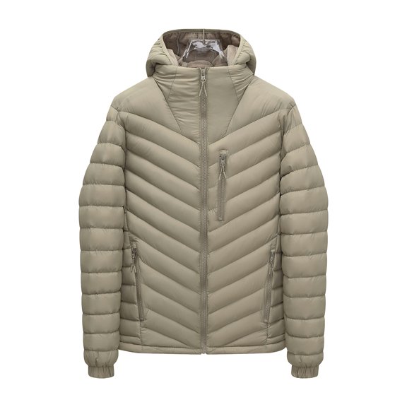Solid Color Men's Coats Casual Detachable Hat Warm Buttons Mens Jackets and Coats Winter Coat Men