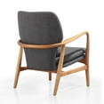 thumbnail image 7 of Bradley Charcoal and Walnut Accent Chair and Ottoman, 7 of 7