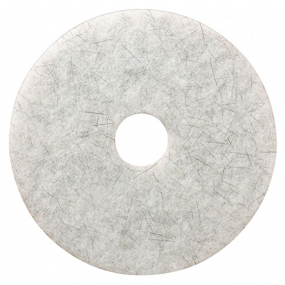 Tough Guy Burnishing Pad,White,Size 21",Round,PK5  402W56