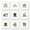 White Framed Version, variant on Gallery Pops Sanrio Hello Kitty - Character Sticker Wall Art Bundle (9-Pack)