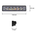 thumbnail image 3 of Par Faros Barra 6 Led Lupa Auxiliar 4x4 Auto Moto Estrobo F1, 3 of 8