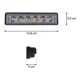 thumbnail image 3 of Par Faros Barra 6 Led Lupa Auxiliar 4x4 Auto Moto Estrobo F1, 3 of 8