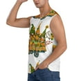 thumbnail image 3 of Bixox Men's Thanksgiving Truck Printed Shirt Sleeveless Fitness Tank Top-XX-Large, 3 of 7