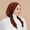 Coffee, variant on Women Lace Flower Soft Long Tails Hat Hair Headband Turban Stretch Elastic Cap